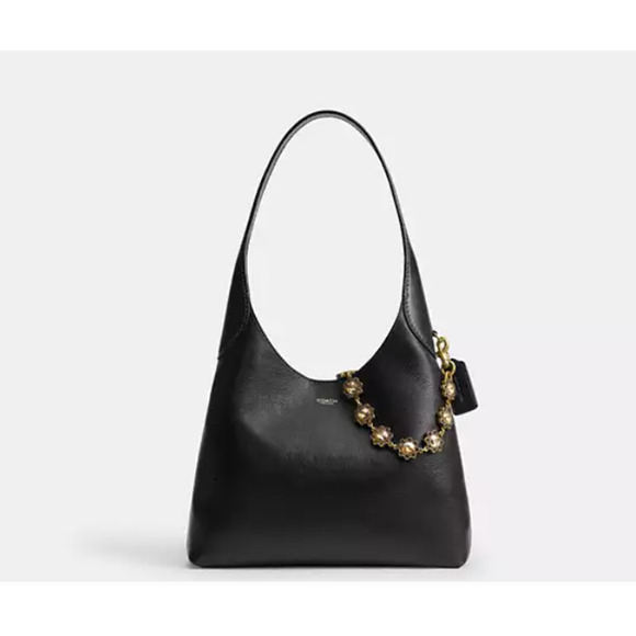 Coach Short Jewelry Chain Strap In Brass/Pink Multi CAU47 NWT - Picture 2 of 7